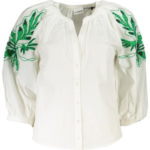 camicie Desigual bianco con stampe