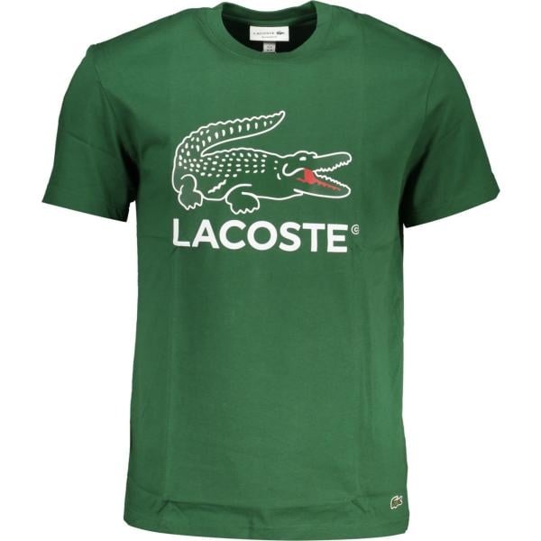 t-shirt Lacoste verde con stampe