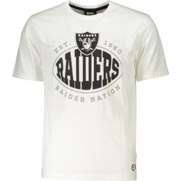 t-shirt Hugo boss bianco con stampe
