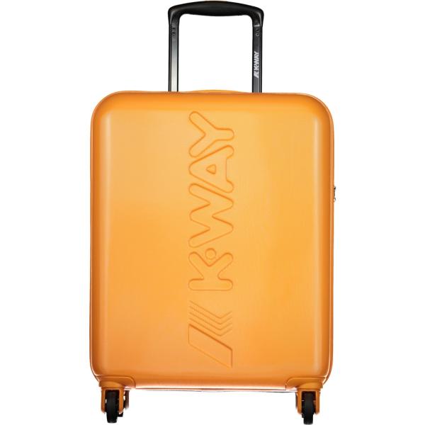valigie K-way arancione con stampe