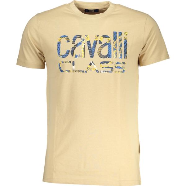 t-shirt Cavalli class marrone con stampe