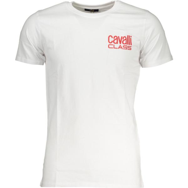 t-shirt Cavalli class bianco con stampe
