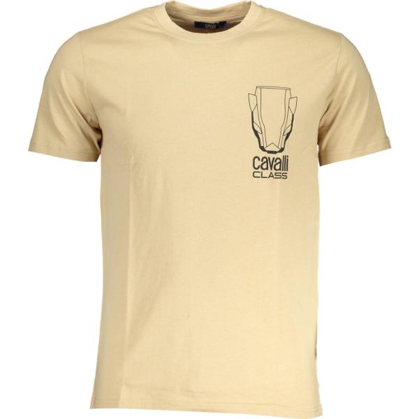 t-shirt Cavalli class marrone con stampe