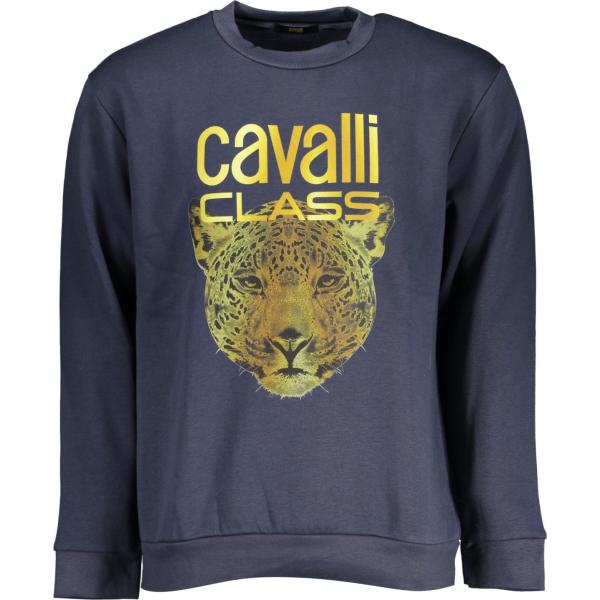 felpe Cavalli class blu con stampe