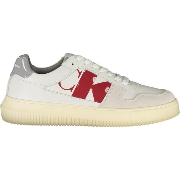 scarpe sportive Calvin klein bianco con stampe