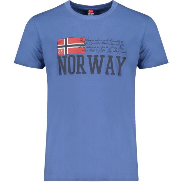 t-shirt Norway 1963 viola con stampe