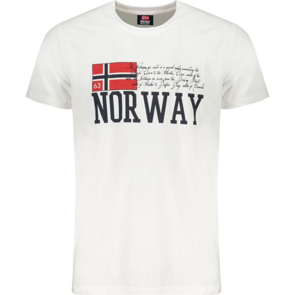 t-shirt Norway 1963 bianco con stampe
