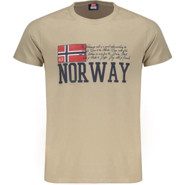 t-shirt Norway 1963 marrone con stampe