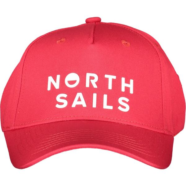 cappelli con visiera North sails rosso con stampe