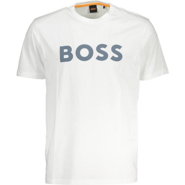 t-shirt Hugo boss bianco con stampe
