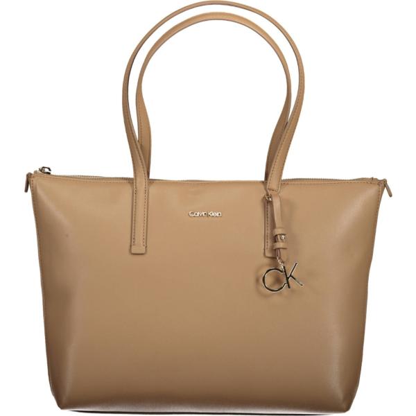 borse a spalla Calvin klein marrone
