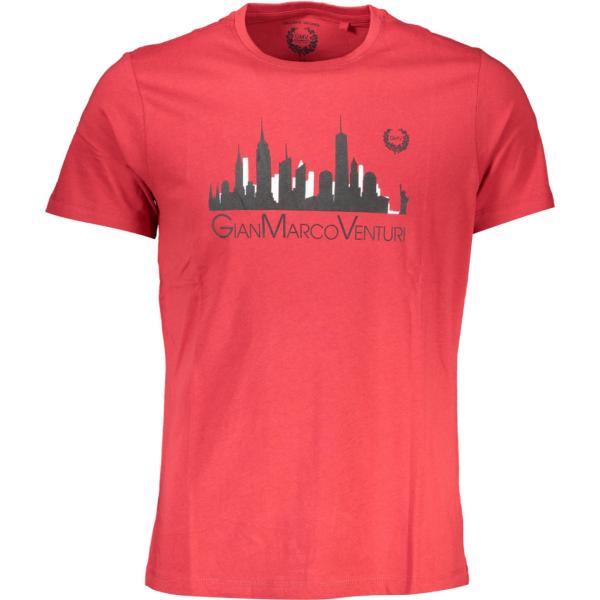 t-shirt Gian marco venturi rosso con stampe