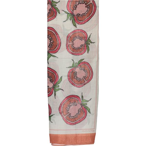 foulard Gant grigio con stampe