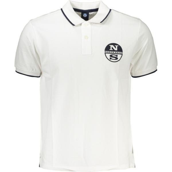 polo North sails bianco con stampe