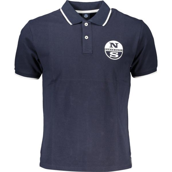 polo North sails blu con stampe