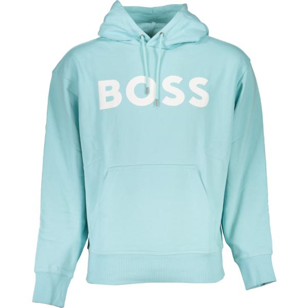 felpe con cappuccio Hugo boss blu con stampe