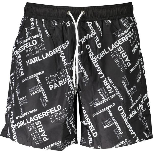 costumi Karl lagerfeld beachwear nero