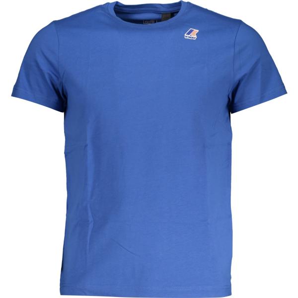 t-shirt K-way blu con stampe