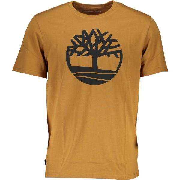 t-shirt Timberland marrone con stampe