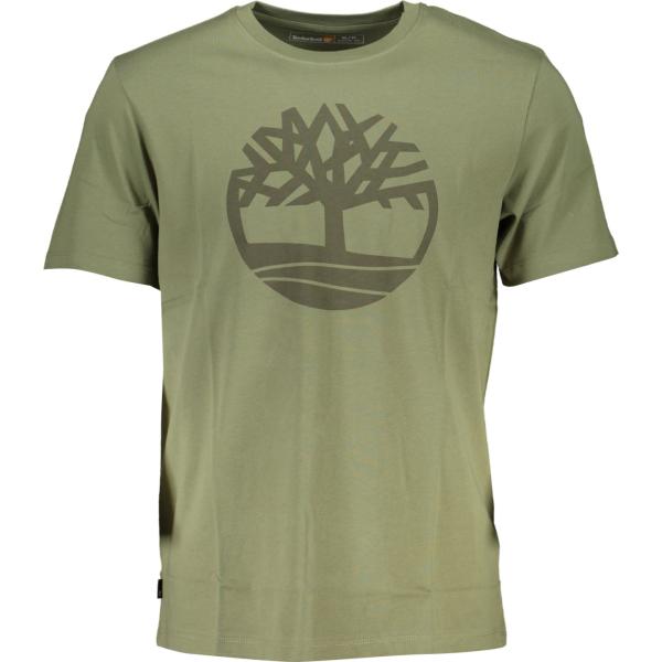 t-shirt Timberland verde con stampe