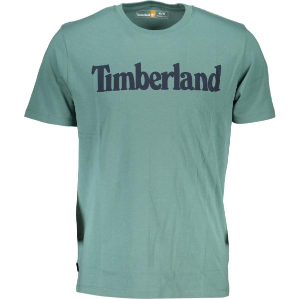 t-shirt Timberland verde con stampe
