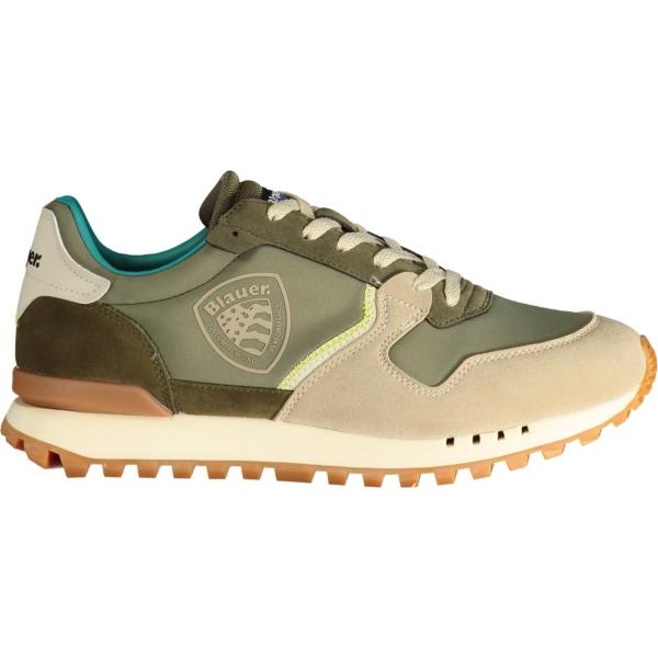 sneakers Blauer verde con stampe