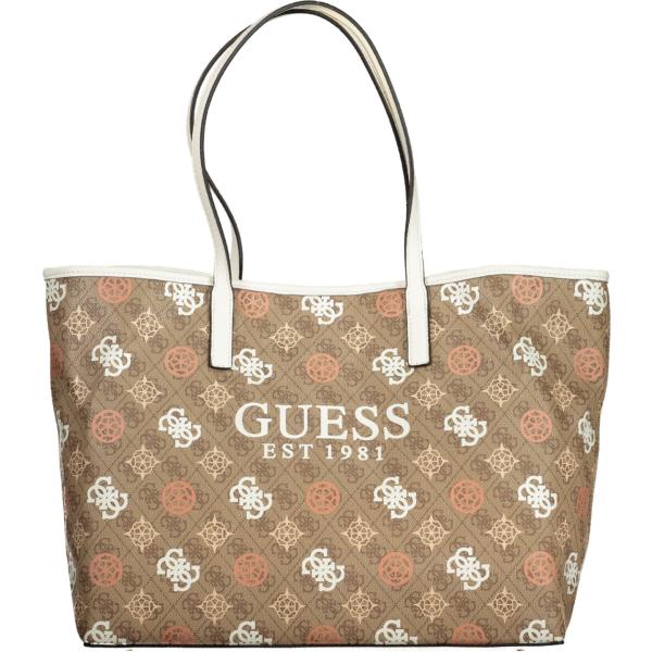 borse a spalla Guess jeans marrone