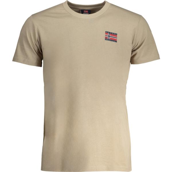 t-shirt Norway 1963 marrone con stampe