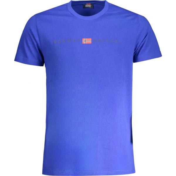 t-shirt Norway 1963 blu con stampe