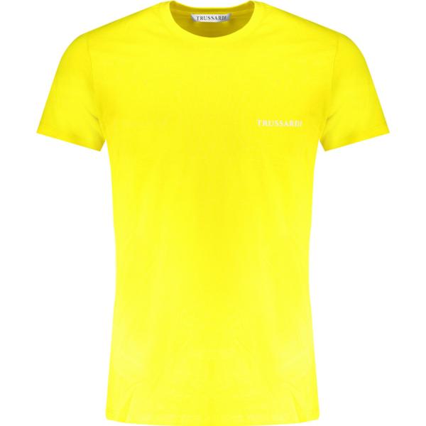 t-shirt Trussardi giallo con stampe