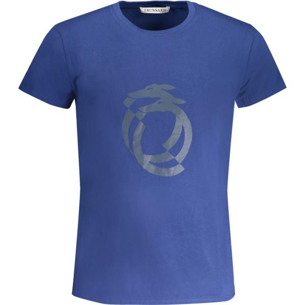 t-shirt Trussardi blu con stampe
