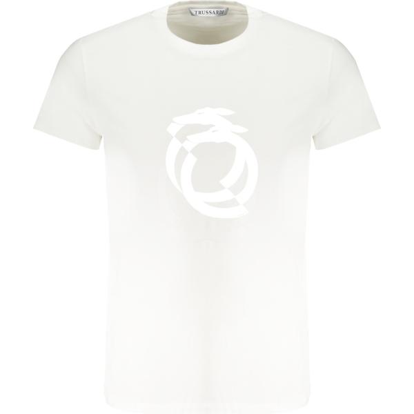 t-shirt Trussardi bianco con stampe