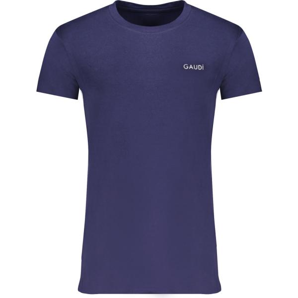 t-shirt GaudÌ blu con stampe