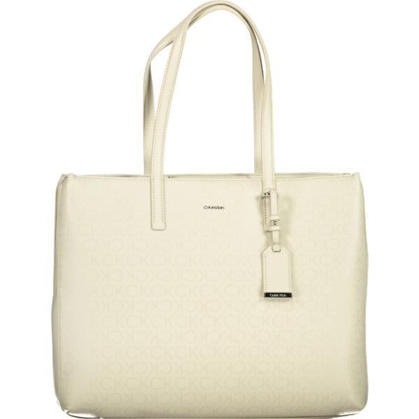 borse a spalla Calvin klein bianco