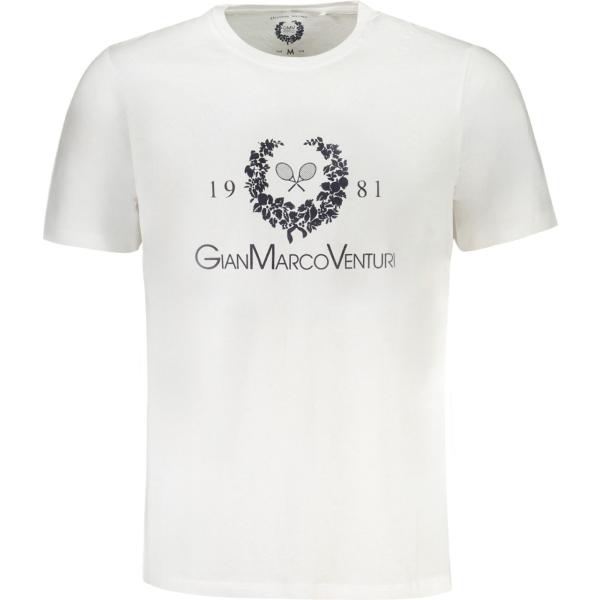 t-shirt Gian marco venturi bianco con stampe