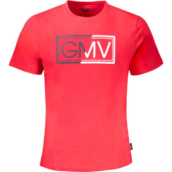 t-shirt Gian marco venturi rosso con stampe