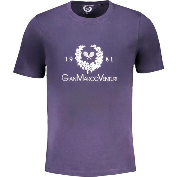 t-shirt Gian marco venturi viola con stampe