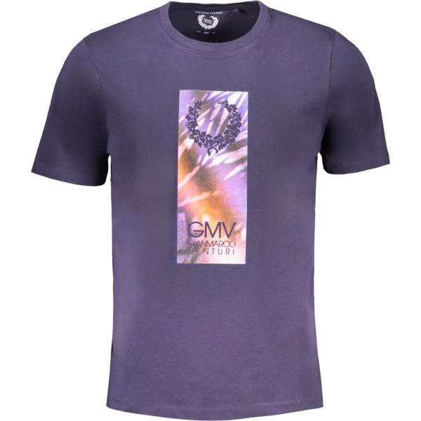 t-shirt Gian marco venturi viola con stampe