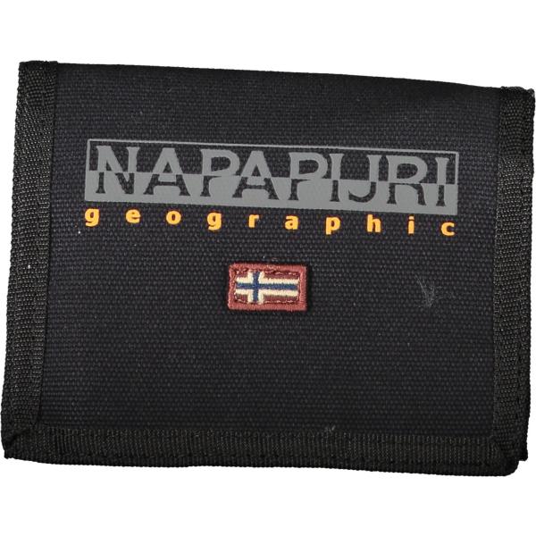 portafogli Napapijri nero con stampe