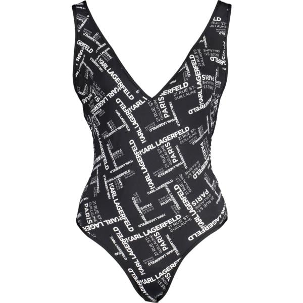 costumi interi Karl lagerfeld beachwear nero