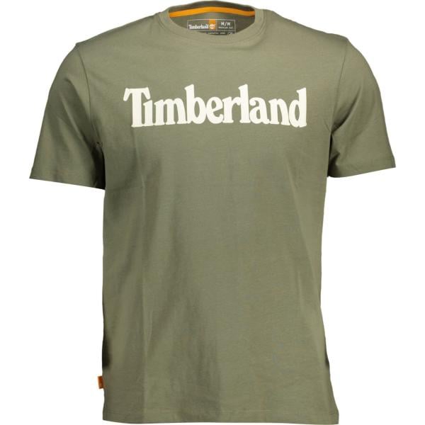 t-shirt Timberland verde con stampe