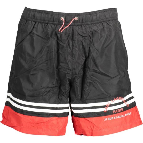 costumi Karl lagerfeld beachwear grigio con stampe