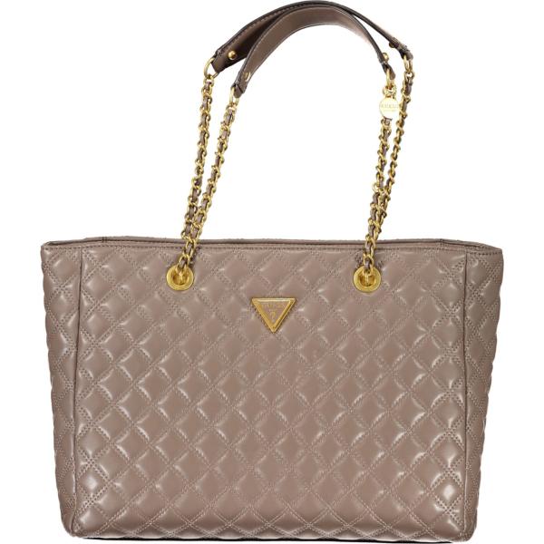 borse a spalla Guess jeans marrone