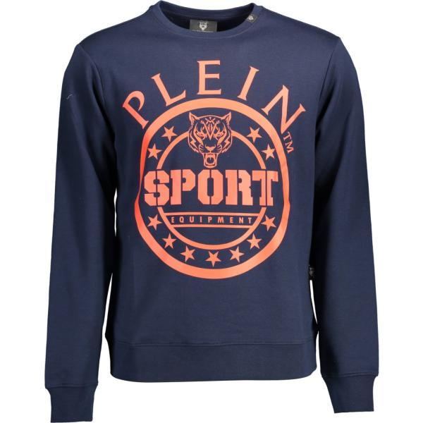 felpe Plein sport blu con stampe