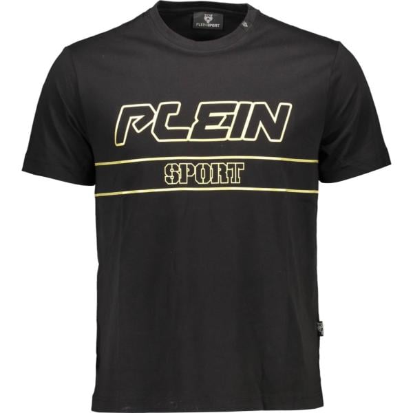 t-shirt Plein sport nero con stampe