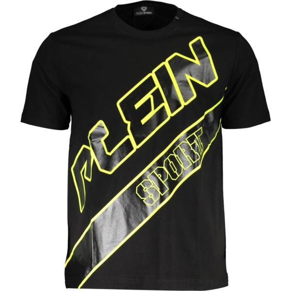 t-shirt Plein sport nero con stampe