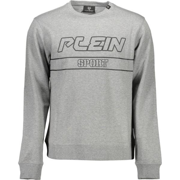 felpe Plein sport grigio con stampe