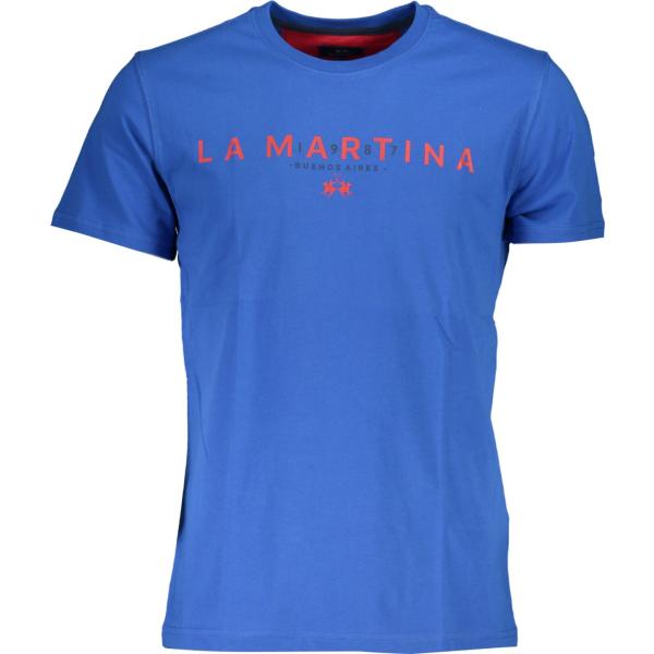 t-shirt La martina blu con stampe