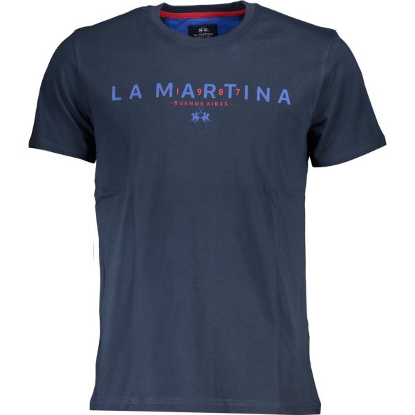 t-shirt La martina blu con stampe