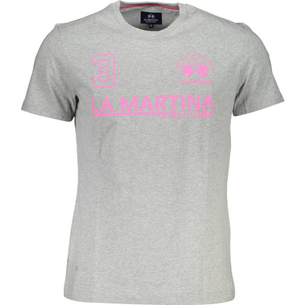 t-shirt La martina grigio con stampe